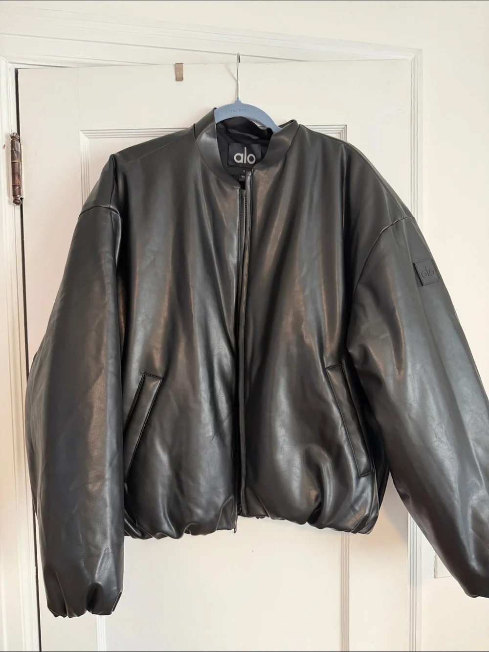 ALO Yoga Black Bomber Jacket - Buffalo Bills